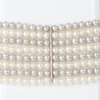 8 Strand Freshwater Pearl Bracelet